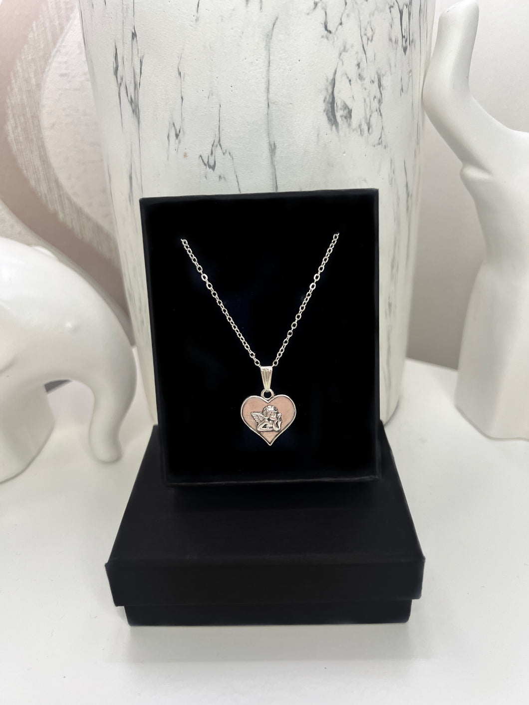 Pondering Angel Necklace